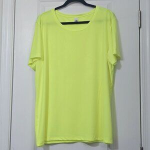 Nwot - ALO - 2XL Women’s Performance T-Shirt Athletic Gym Tee Poly Neon/lime